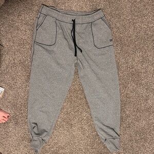 Albion Heather Gray Joggers with Black Drawstring